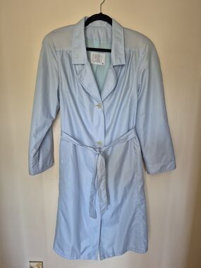 Vintage Light Blue Surrey Classics Trench Coat Jacket